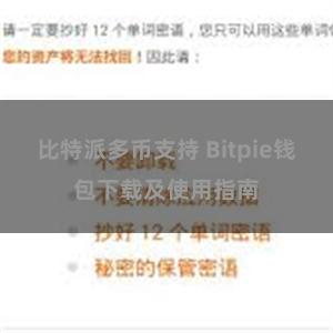 比特派多币支持 Bitpie钱包下载及使用指南