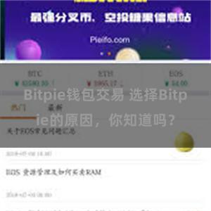 Bitpie钱包交易 选择Bitpie的原因，你知道吗？