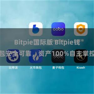 Bitpie国际版 Bitpie钱包安全可靠，资产100%自主掌控