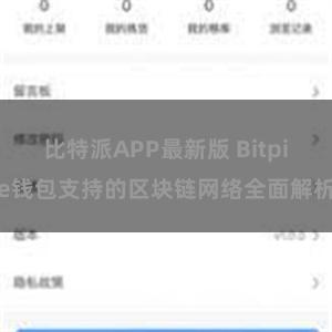 比特派APP最新版 Bitpie钱包支持的区块链网络全面解析