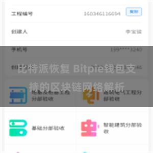 比特派恢复 Bitpie钱包支持的区块链网络解析