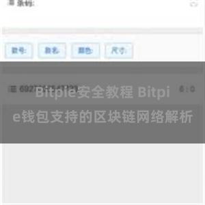 Bitpie安全教程 Bitpie钱包支持的区块链网络解析