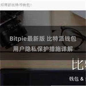 Bitpie最新版 比特派钱包用户隐私保护措施详解