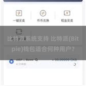 比特派系统支持 比特派(Bitpie)钱包适合何种用户？