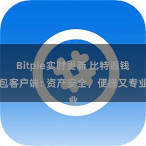 Bitpie实时更新 比特派钱包客户端: 资产安全，便捷又专业